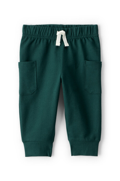 Set dos piezas de algodón, pantalón verde y body, diseño perros Sin color