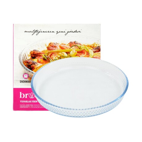 Fuente de vidrio templado redonda Fuente de vidrio templado redonda