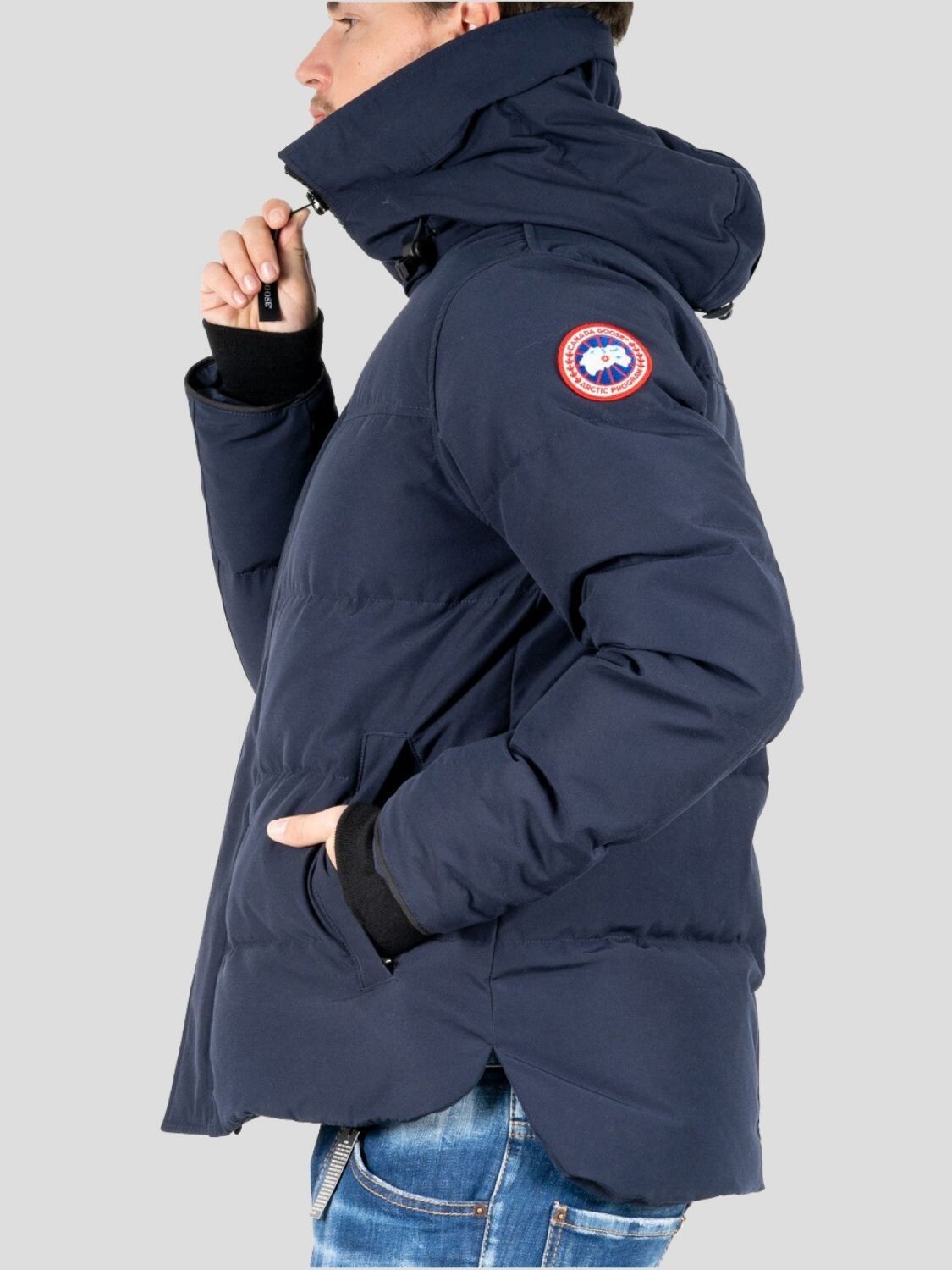 Canada Goose -Chaqueta de poliéster con capucha, MacMillan Parka Azul