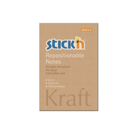 Notas Adhesivas Kraft Unica