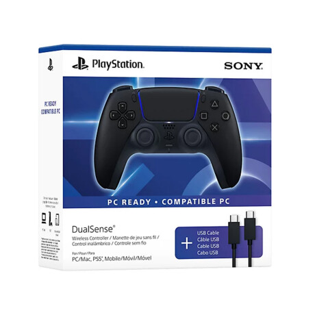 Joystick Inalámbrico Sony Playstation 5 DS PS5 Negro + USB-C Joystick Inalámbrico Sony Playstation 5 DS PS5 Negro + USB-C