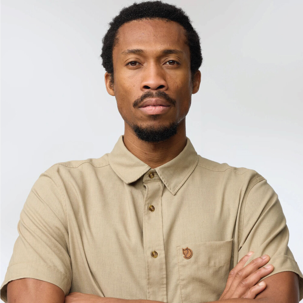 Camisa Fjallraven Övik Travel Hombre Sand Stone