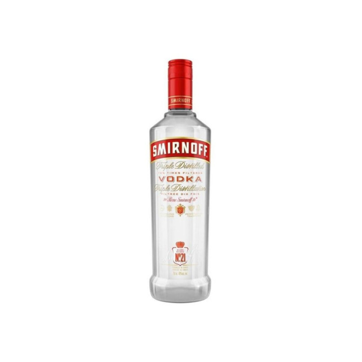 Vodka Smirnoff Red Botella de Vidrio 750 Ml - 001 