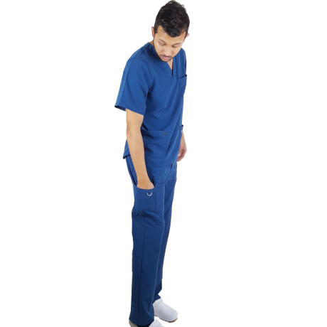 Set Médico Elastizado Unisex 2 Piezas Azul Piedra