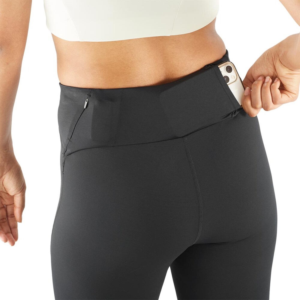 Salomon Calza ShKout core tights 28" W para Mujer - Negro Negro