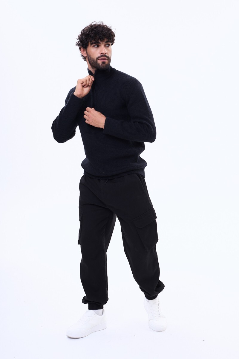 Buzo Tejido Sparta Negro