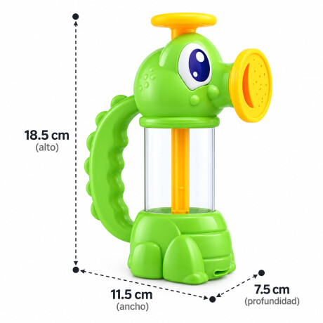 Juguete Baño Dragon Spray Rociador Agua Infantil Verde/amarillo