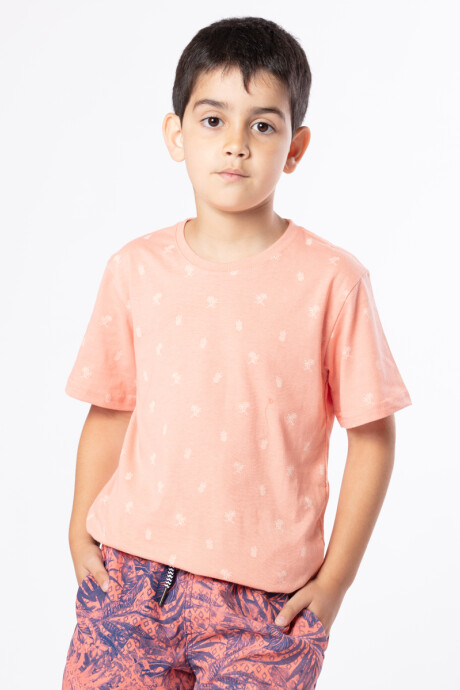 T-SHIRT THAITI BOY DIXIE Coral