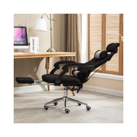 Silla Ejecutiva Ergonómica Lumax Modelo Wynn con Apoyapies Negro