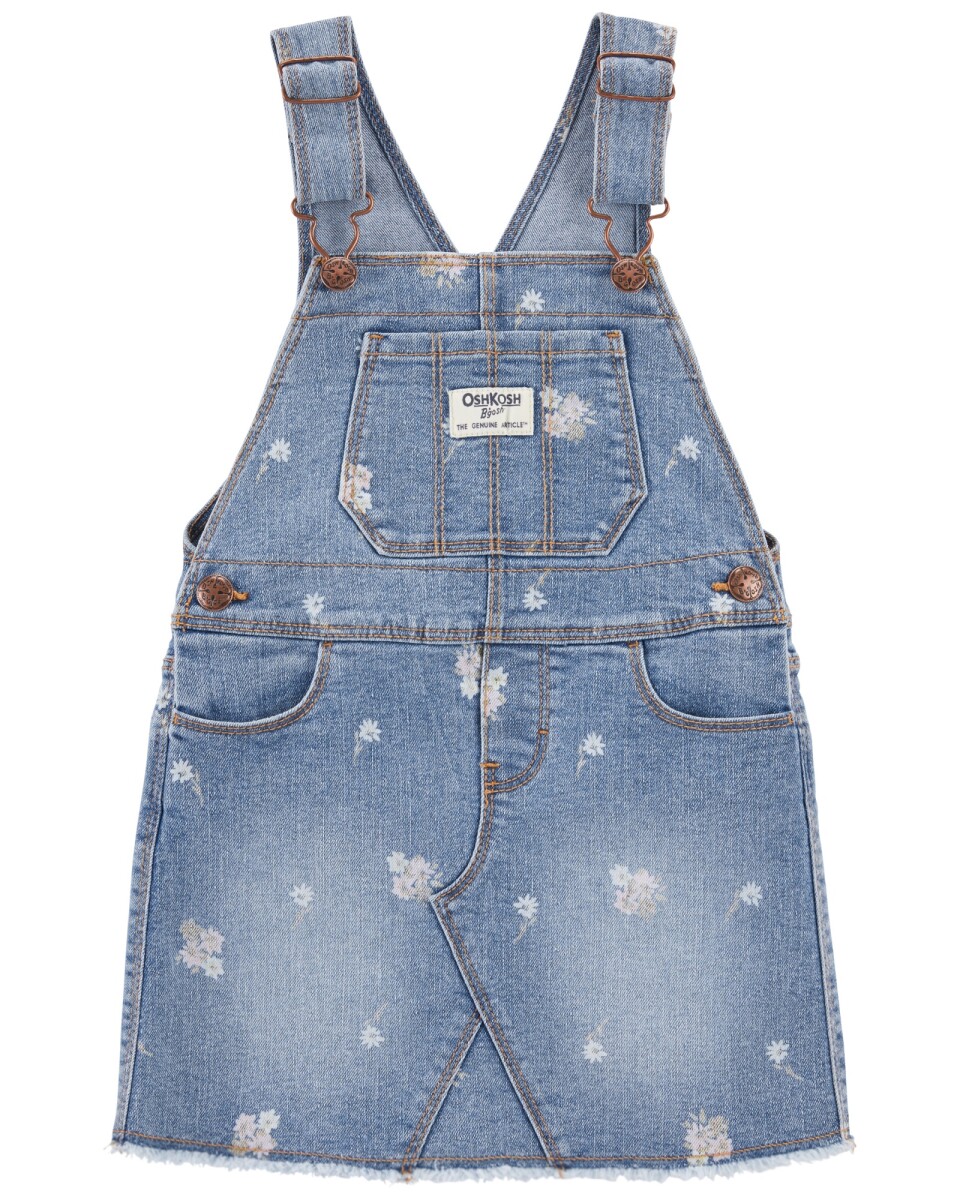 Jumper de jean diseño floral 