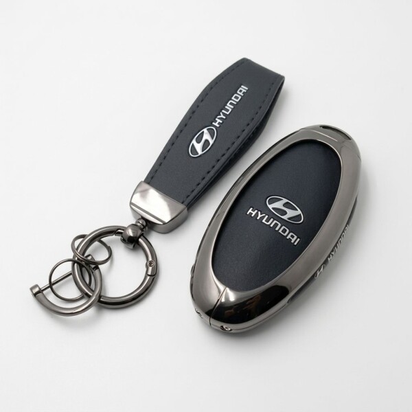 Llavero Para Hyundai Creta - Tucson - Kona Negro Metalizado Llavero Para Hyundai Creta - Tucson - Kona Negro Metalizado