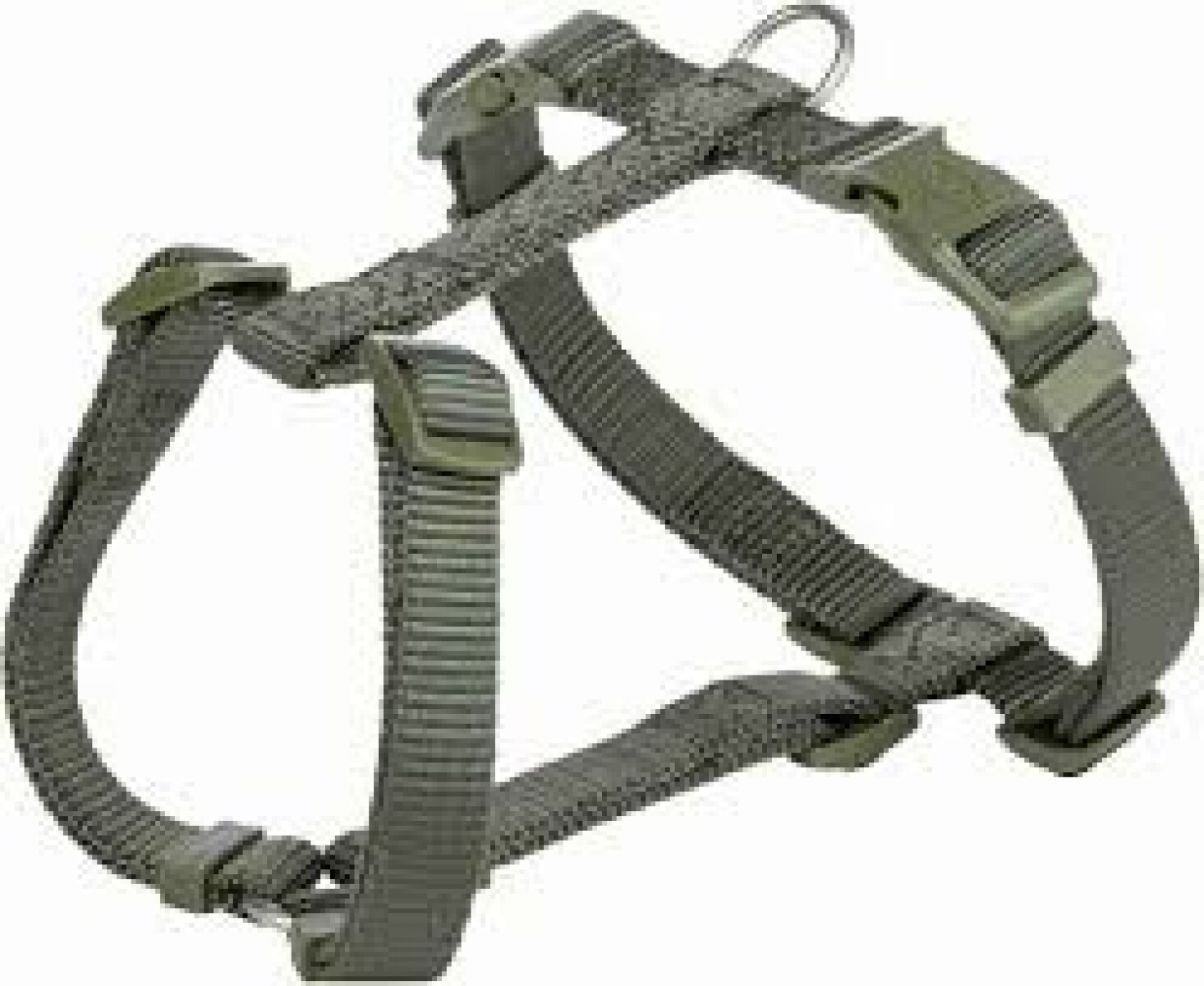 PREMIUM H-HARNESS, S–M: 42–60 CM/15 MM, OLIVE GREEN 