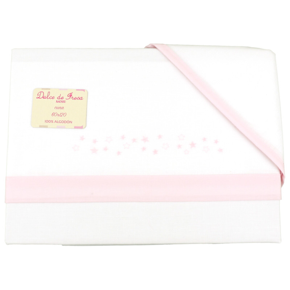 Sábana De Minicuna Rosa Sin Puntilla 