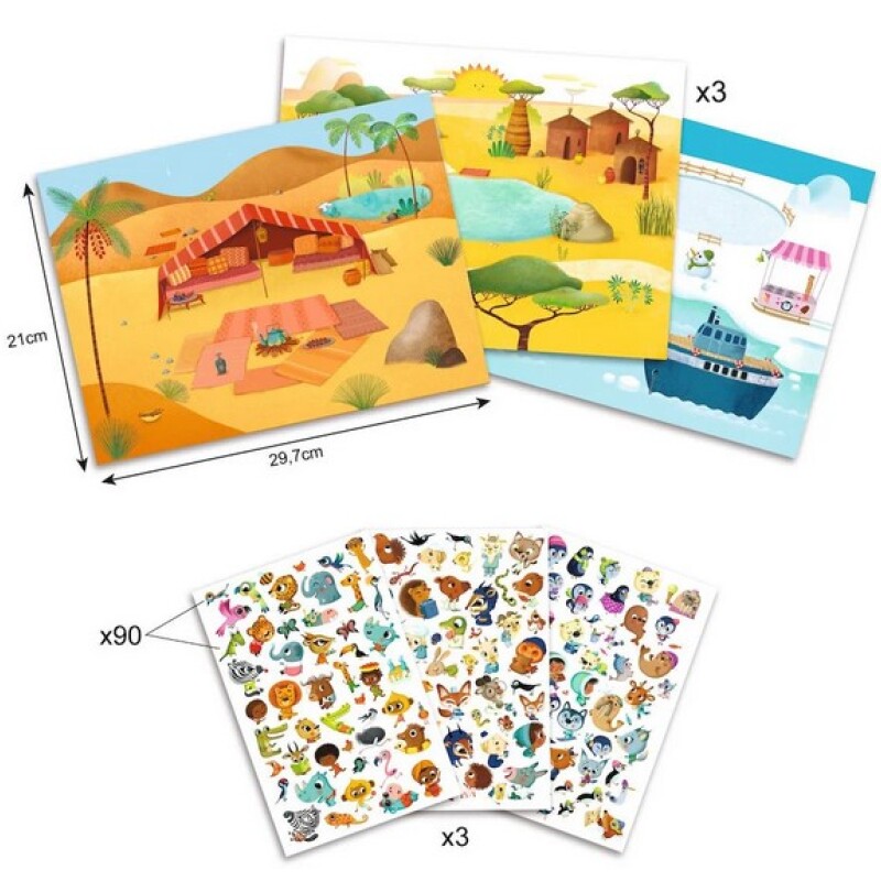 Set x90 calcos para transferir Animales
