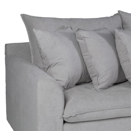 Rinconera Atualitta - Tela Microfibra - Chaise Derecho TC1009 (Plata)