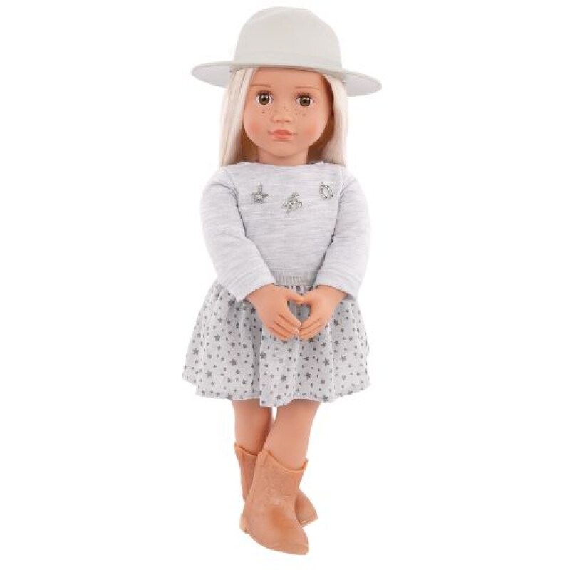 MUÑECA c/POLLERA PLATEADA - ABIGALE - OUR GENERATION Muñeca C/pollera Plateada - Abigale - Our Generation