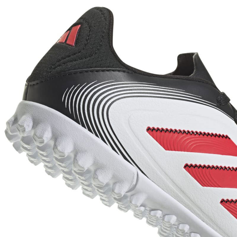 Championes de Fútbol 5 Infantiles Adidas Copa Pure III Club TF Blanco - Negro - Rojo