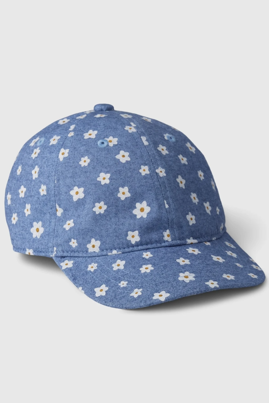 Gorro Con Visera Gráficos Niña Floral Print