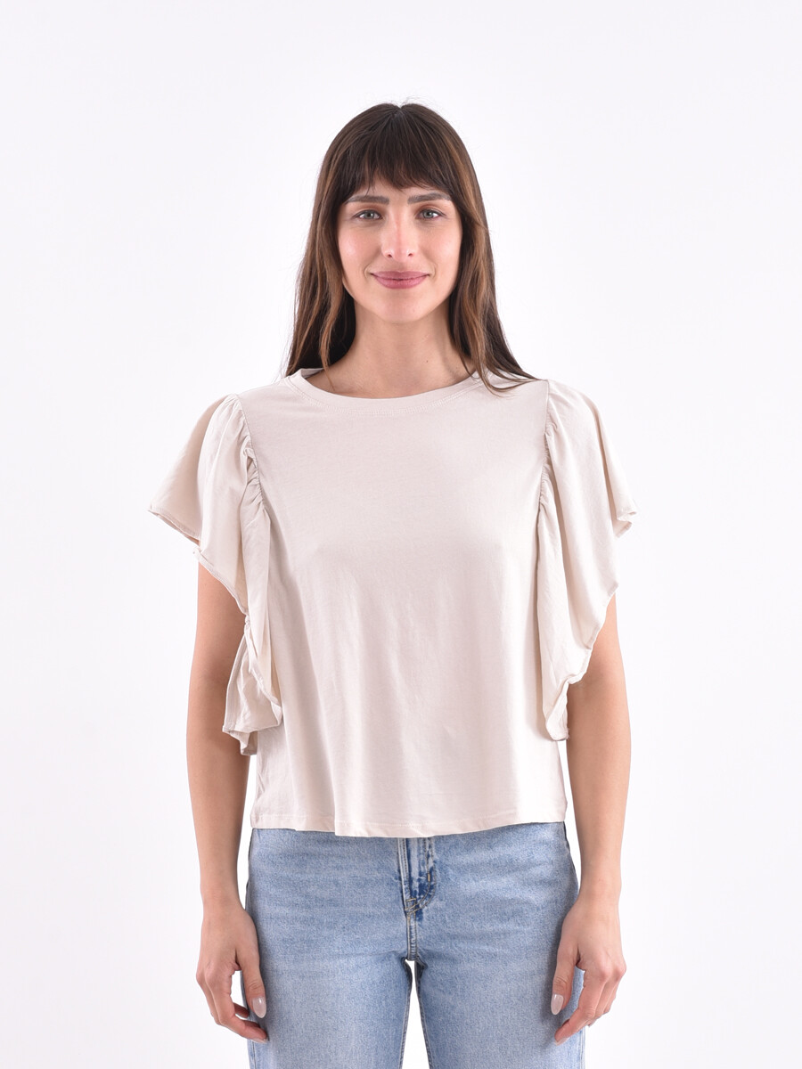REMERA PEAR - BEIGE 