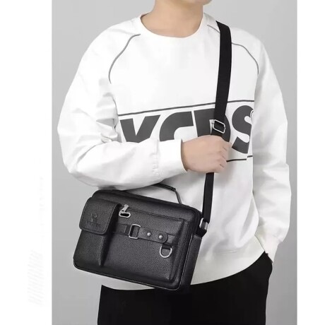 Portafolio de Cuerina Bolsillos Frontales y Porta Llavero 001