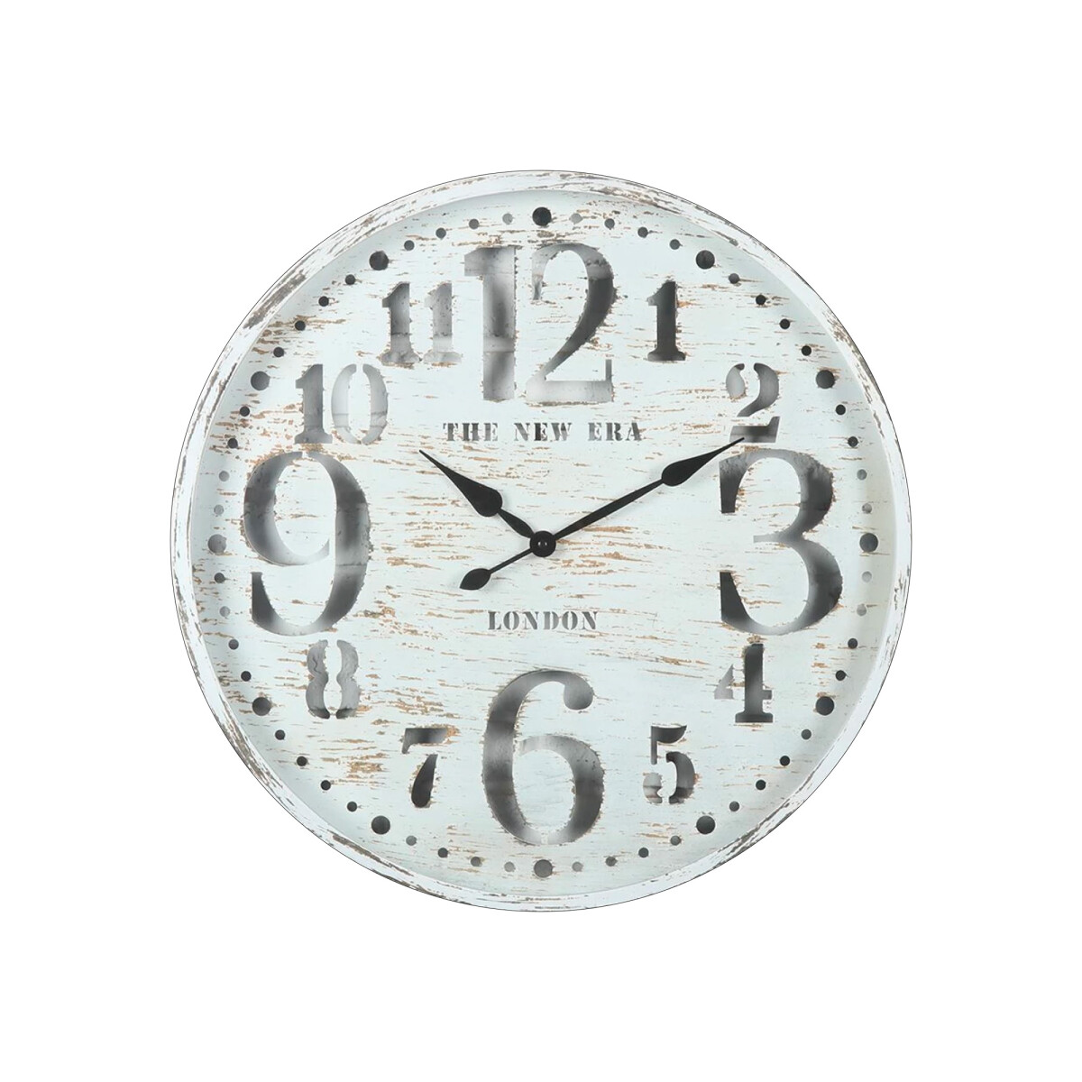 Reloj de Pared Hierro Diámetro 60 cm x 6 cm - Blanco 