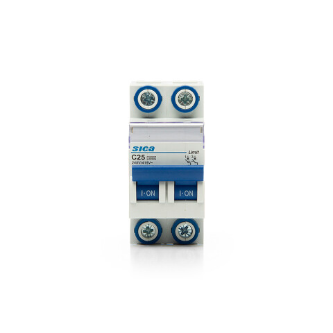 Llave térmica din Sicalimit 2P 25A 3kA SK2225