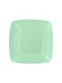 PLATOS CUADRADOS 15cm verde