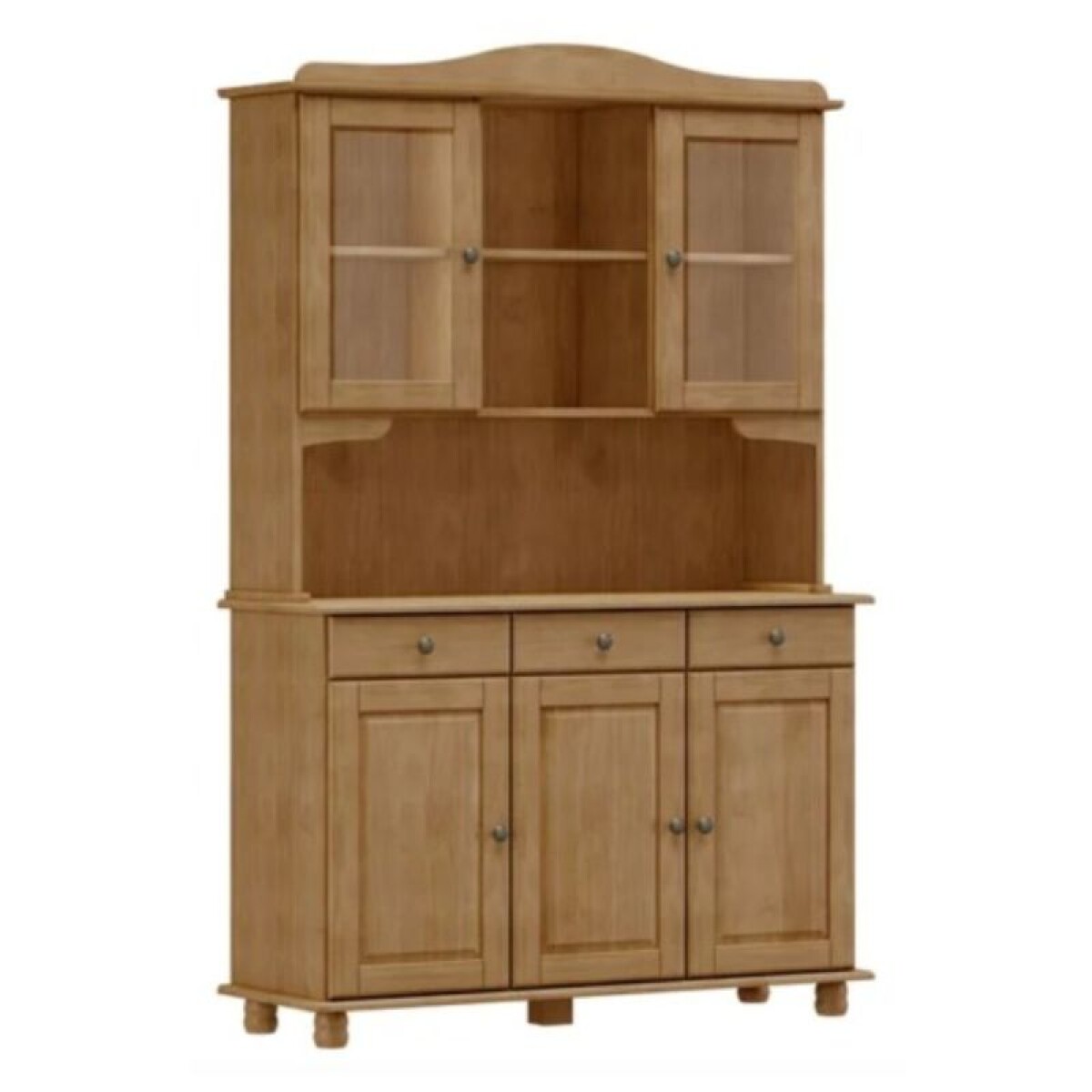 ARMARIO CRISTALERO 5 PUERTAS 3 CAJONES RUBI - FREIJO 