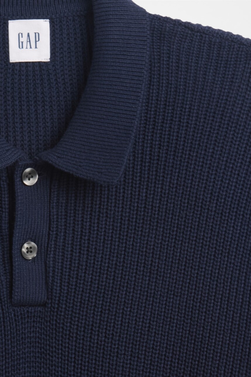 Buzo Tipo Polo Rib Hombre Tapestry Navy