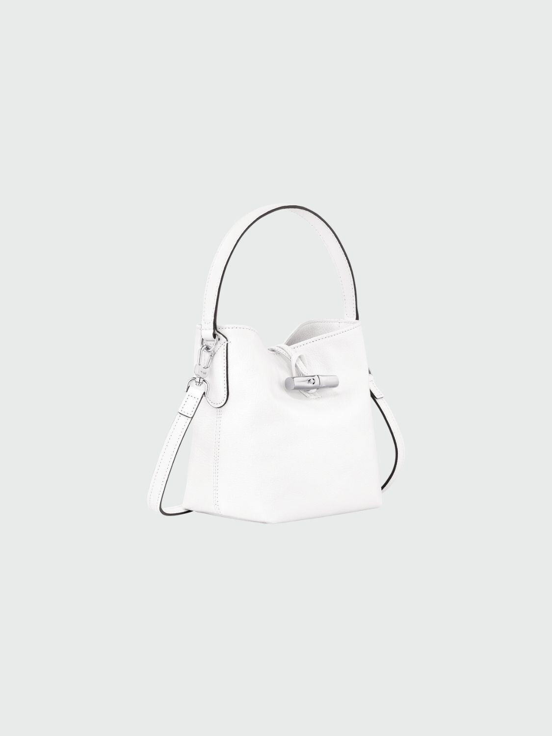 Longchamp -Bolso bombonera XS, Roseau Essential Negro con Logo
