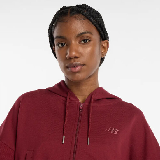 Campera New Balance French Terry Rojo