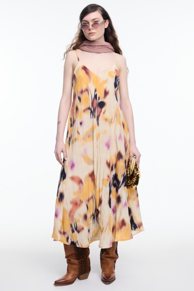 VESTIDO TIRANTES Amarillo