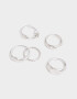 Sets Anillos Metal diferenciado Anillos Sets De Metal - Plateado