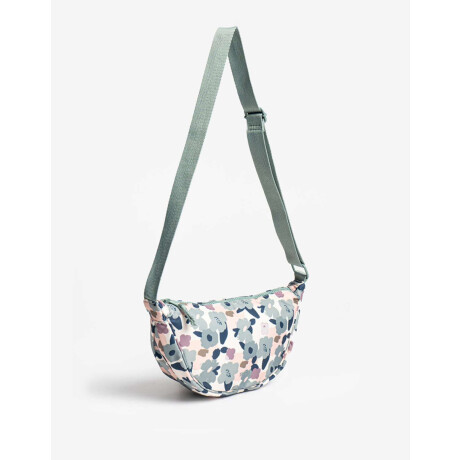 Bandolera Material Reciclado Estampado Flores