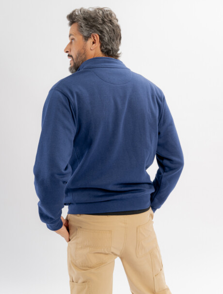 Campera felpa Marco azul marino