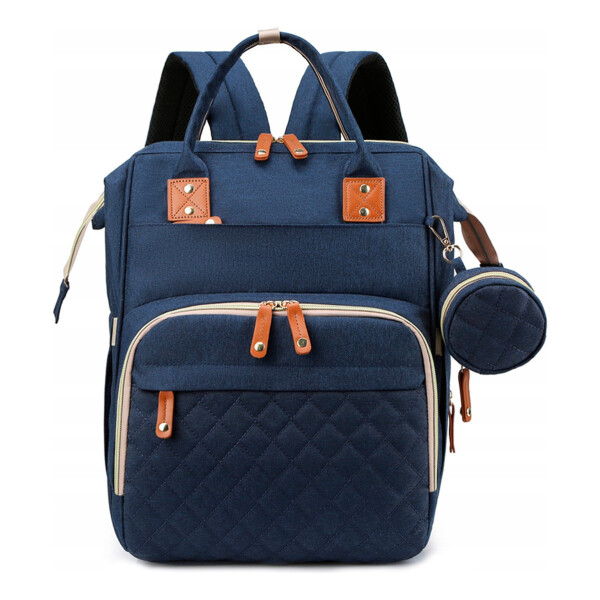 Bolso Maternal Mochila Madre Moderna Impermeable Resistente variante color AZUL