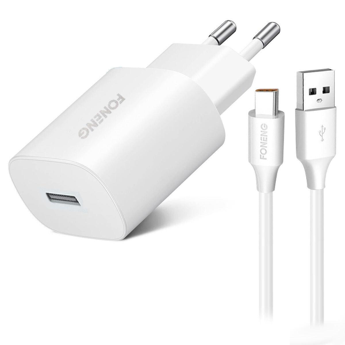 Cargador Foneng Eu43 + Cable Usb Tipo C 2.1a - CARGADOR FONENG EU43 USB C 2.1A 