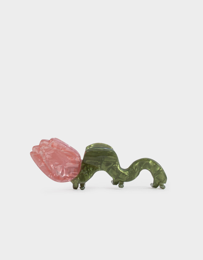 Broche Con flores Broche Acrílico Flor - Combinacion Bicolor