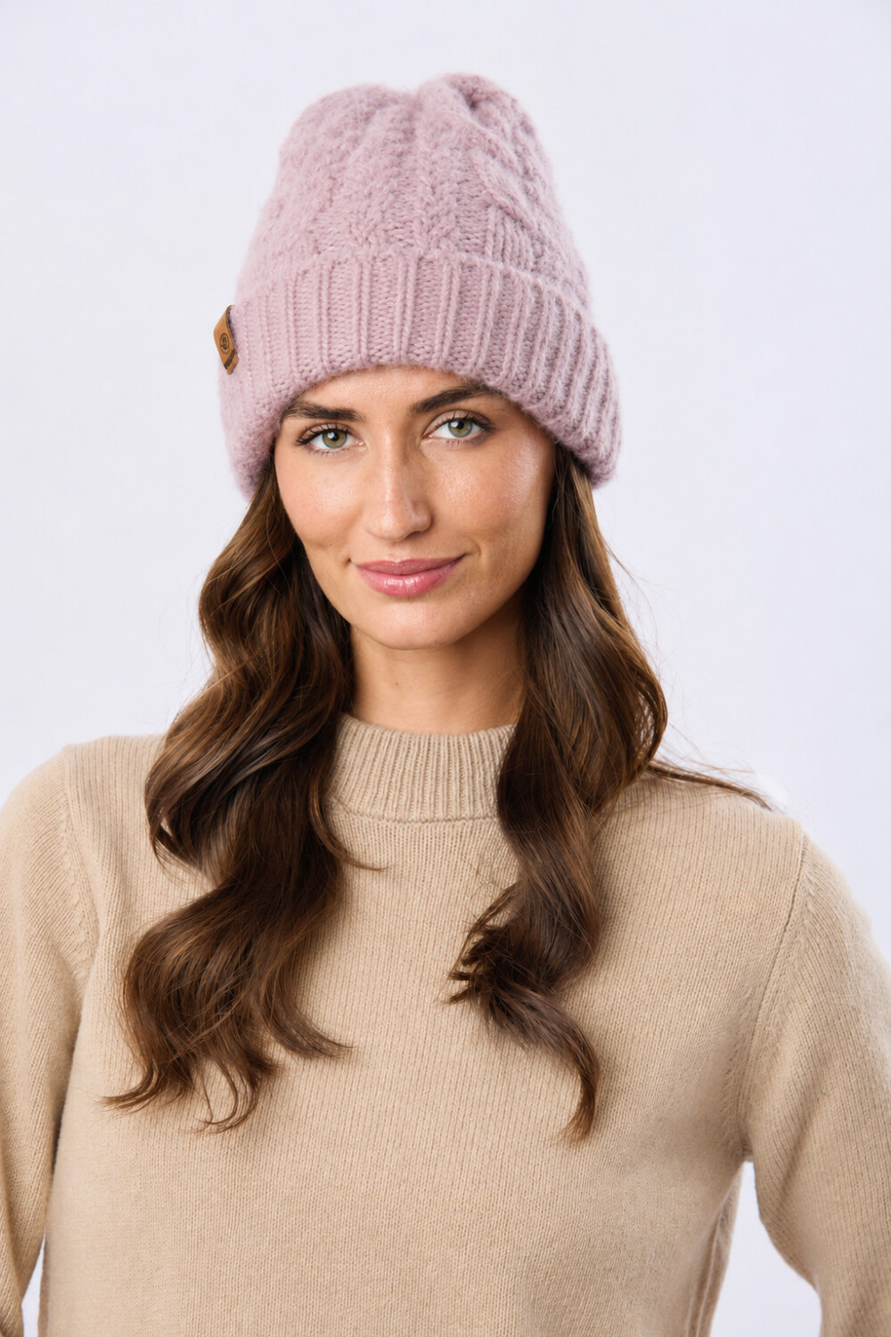 GORRO TEJIDO Rosado