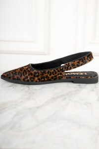 Ballerina Cuero Animal Print Marron