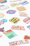 Set de sticker frases multicolor