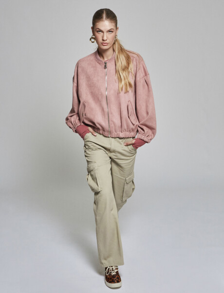 Bomber peach rosa