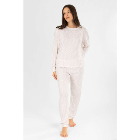 Pijama need leopard pink Beige