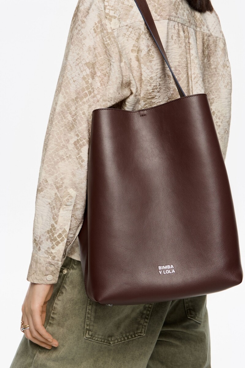 BOLSO CARLINO GRANDE Marron