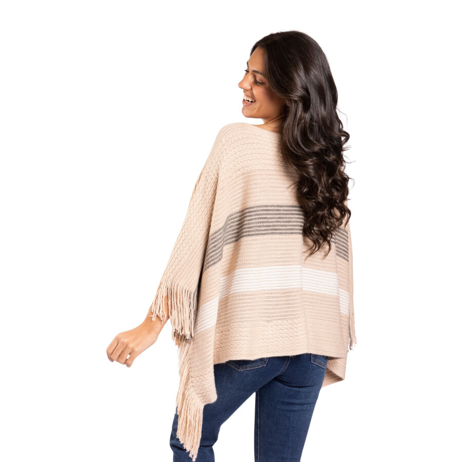 CHERRY PONCHO BEIGE