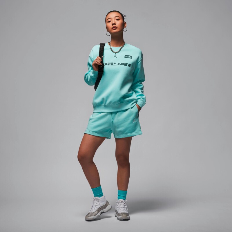 Short Jordan Brooklyn Fleece de Mujer Verde