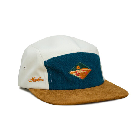 Gorro Martha Venice 5 Panel Hat Crema - Verde - Marrón