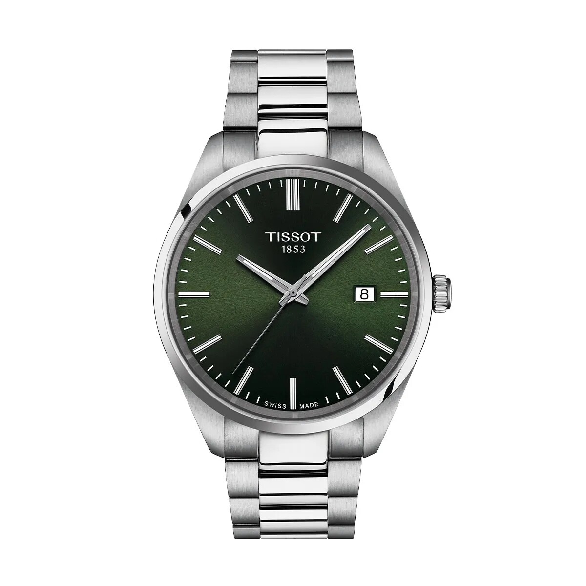 Reloj Tissot T1504101108100 para hombre con correa de acero - Verde 