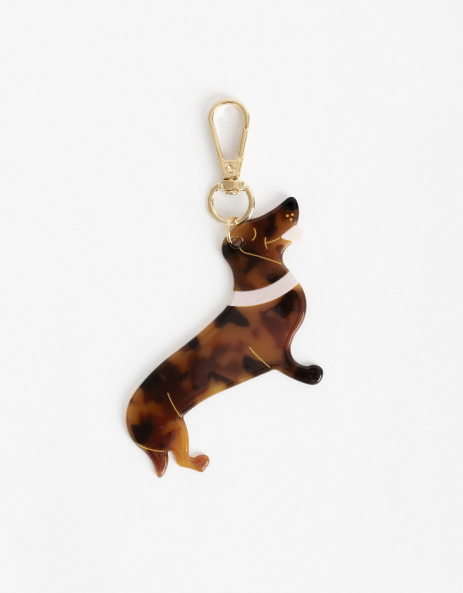 Llavero Acrilico Perro Salchicha 