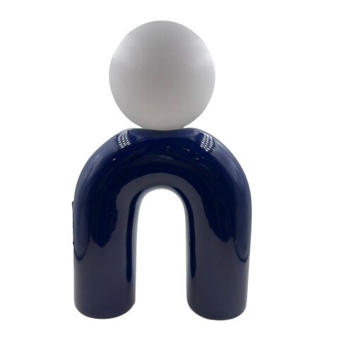 ROY Lámpara De Mesa Portátil Alto: 29cm - Azul